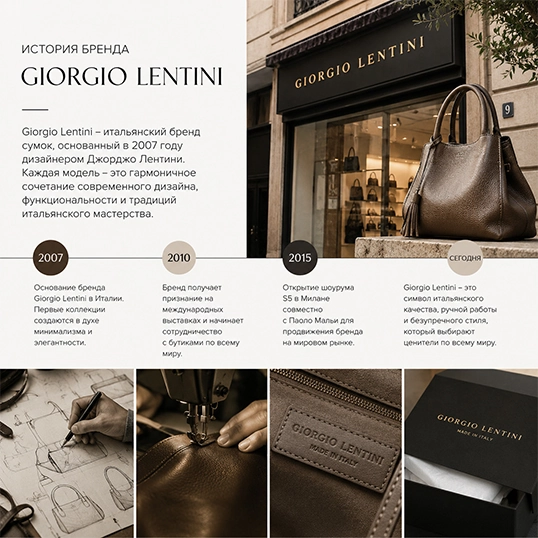 История итальянского бренда сумок Giorgio Lentini
